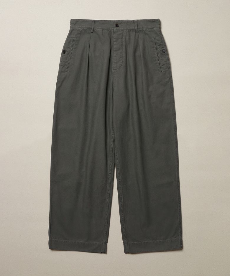 FRENCH ARMY PANTS (OLIVE GREY)