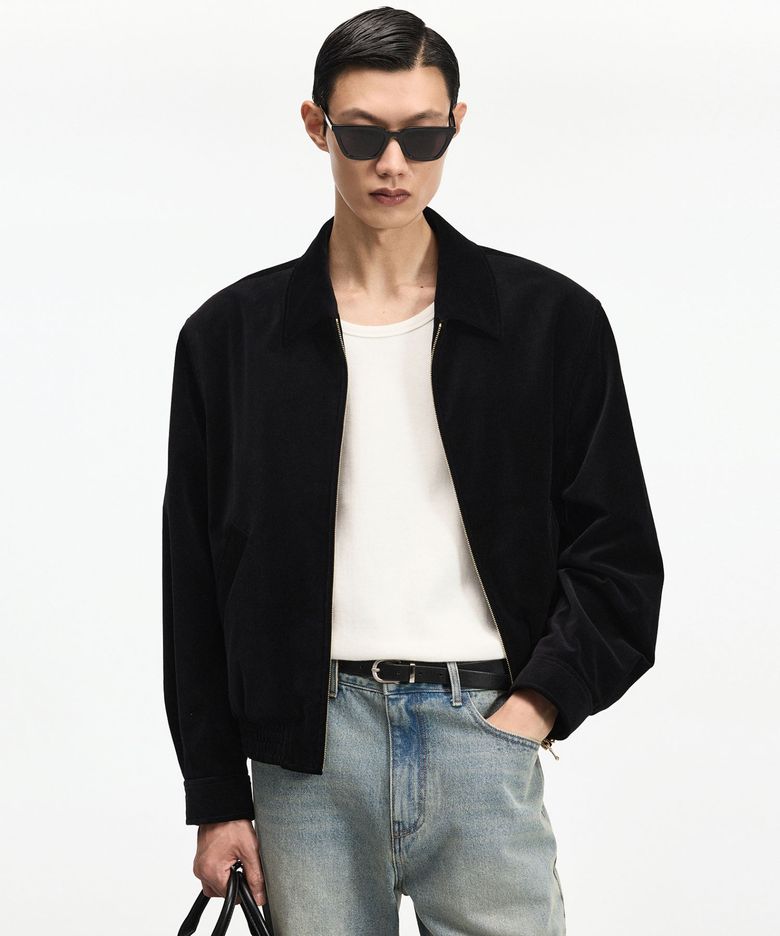 Velvet Blouson Jumper (Black) TNJU6F104BK