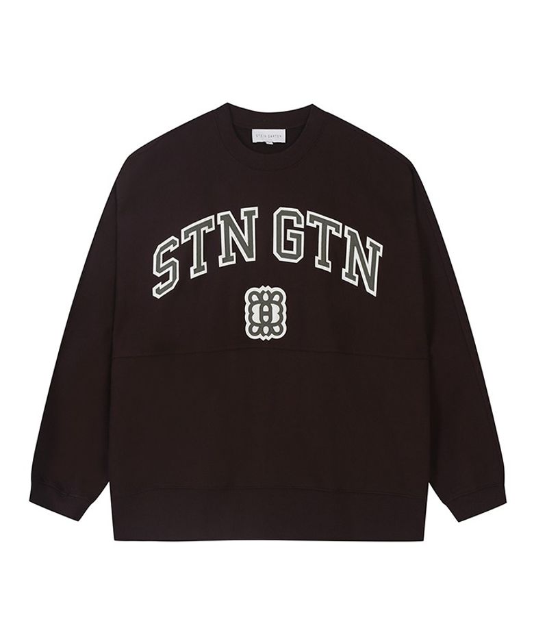 [STEIN GARTEN] 레터링 박스핏 스웻 셔츠 (PJIBH8909)