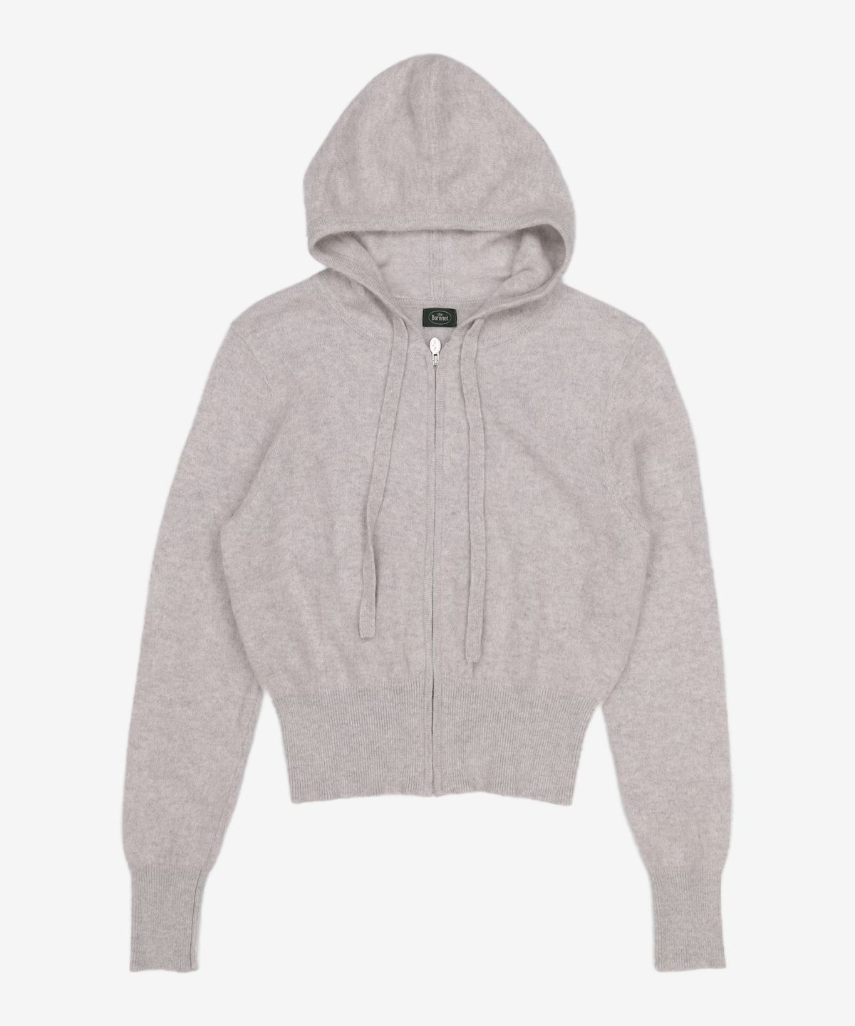 더바넷(THEBARNNET) Fuzzy Hoodie Knit Zip-Up_Grey XS