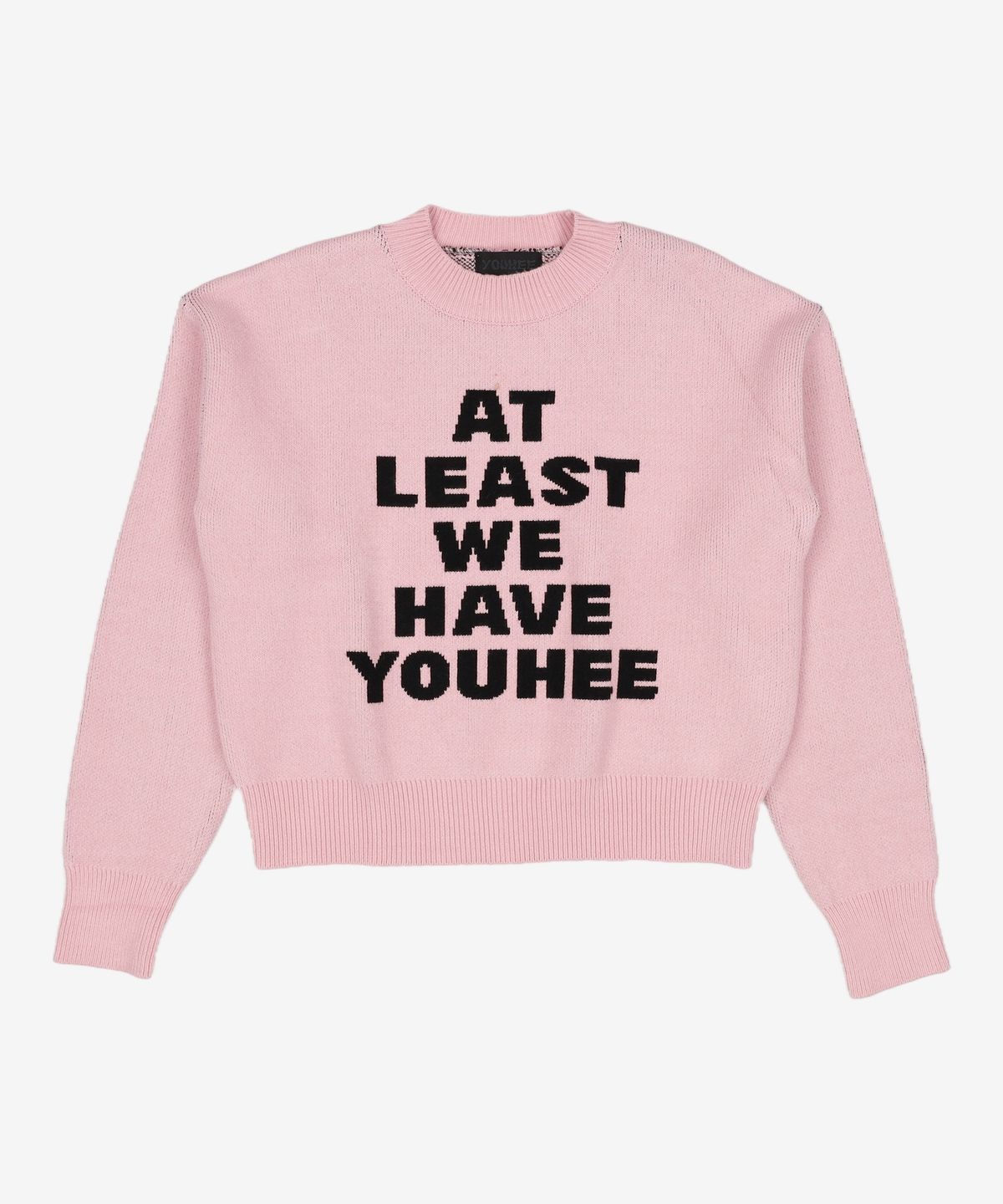 유희(YOUHEE) YOUHEE LETTERING PULLOVER KNIT PINK FREE