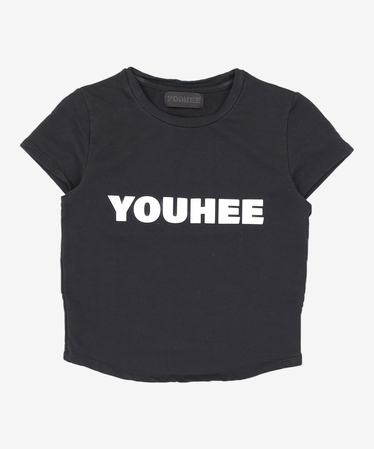유희(YOUHEE) BASIC LOGO T-SHIRTS BLACK FREE