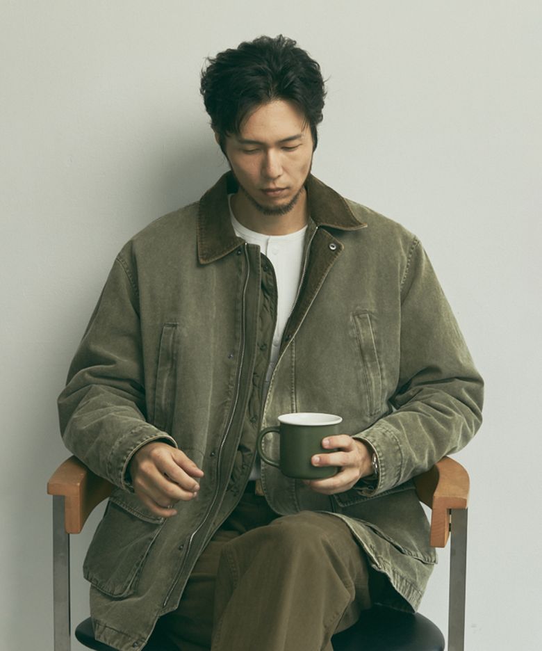 빈티지 캔버스 반 자켓