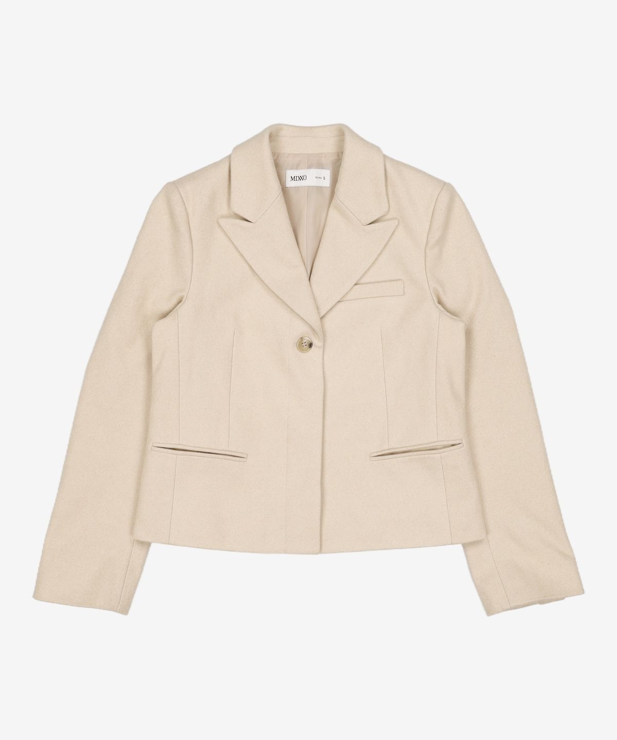 미쏘(MIXXO) 원버튼 디테일테일러드 자켓 MIWJKB216B S