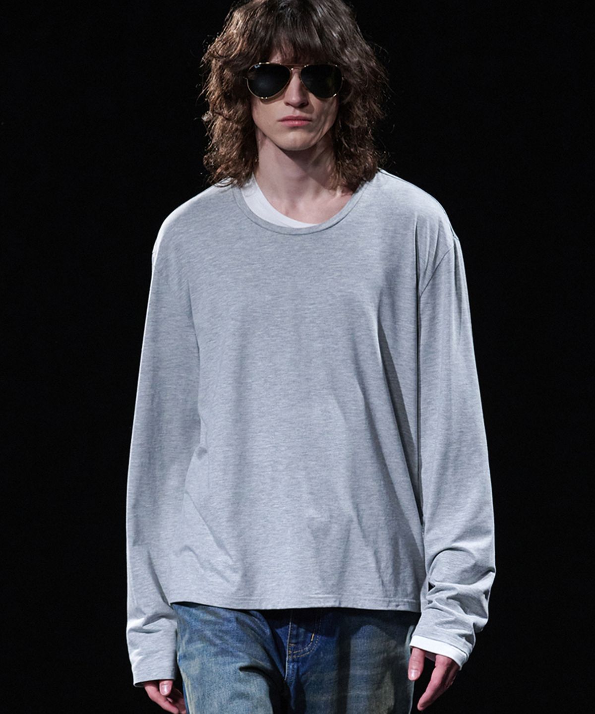 테이크이지(TAKEASY) [DMD] CORE SN T-SHIRT - Melange Gray