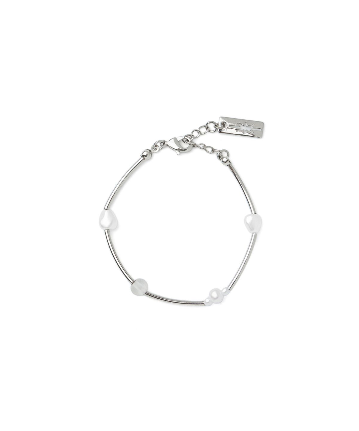 솔티페블(SALTY PEBBLE) ROUGH STONE BRACELET [WHITE]