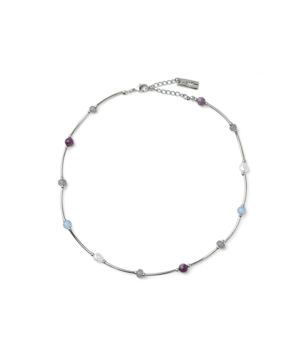 솔티페블(SALTY PEBBLE) ROUGH STONE NECKLACE [MIX]
