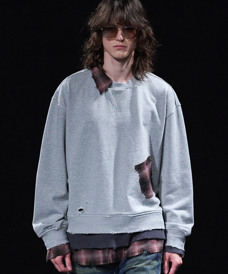 [DMD] FRAME LD SWEATSHIRT - Melange Gray