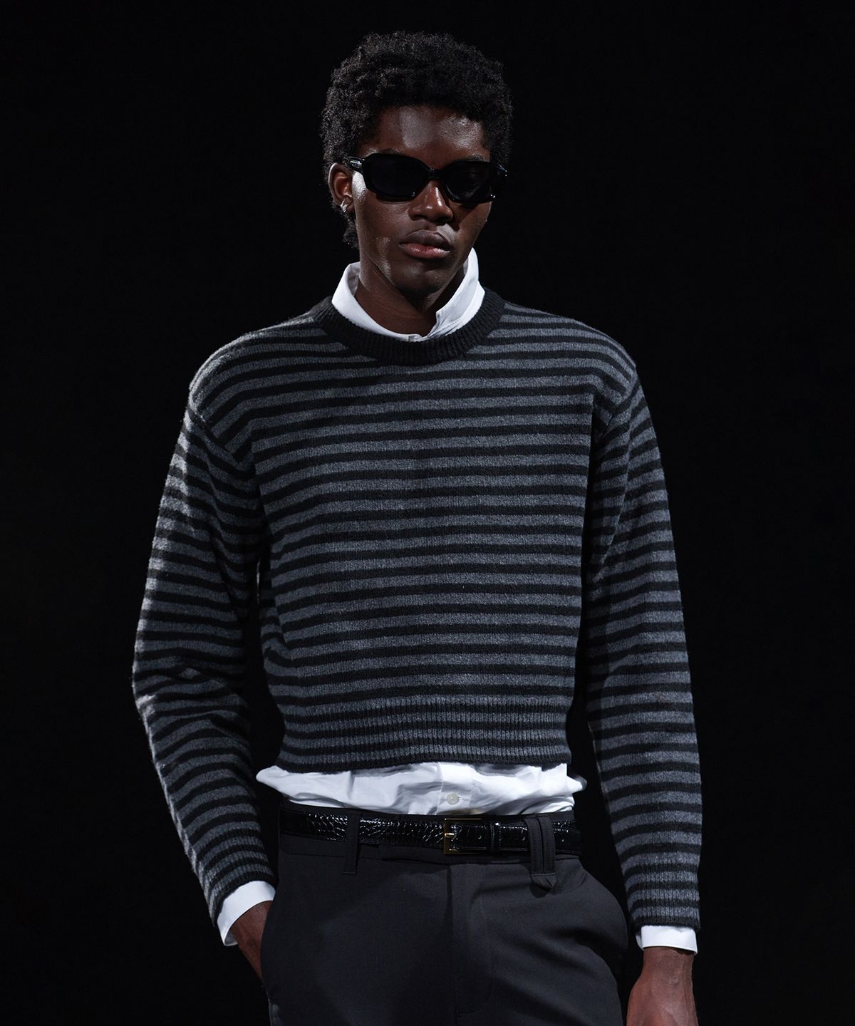 테이크이지(TAKEASY) [DMD] PRIMAL ST KNIT - Charcoal