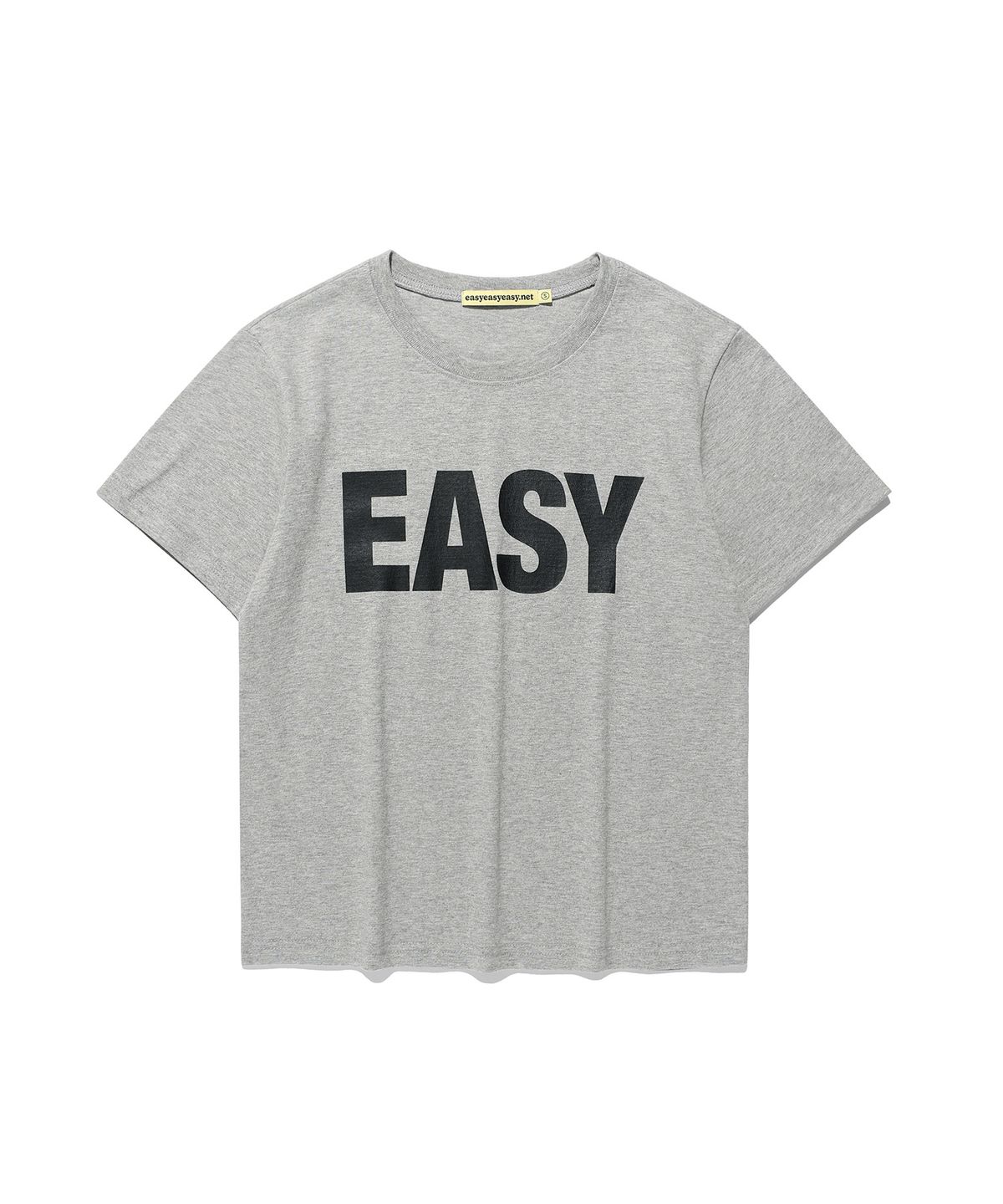 이지이지이지(EASYEASYEASY) Easy Basic Logo Tee Grey