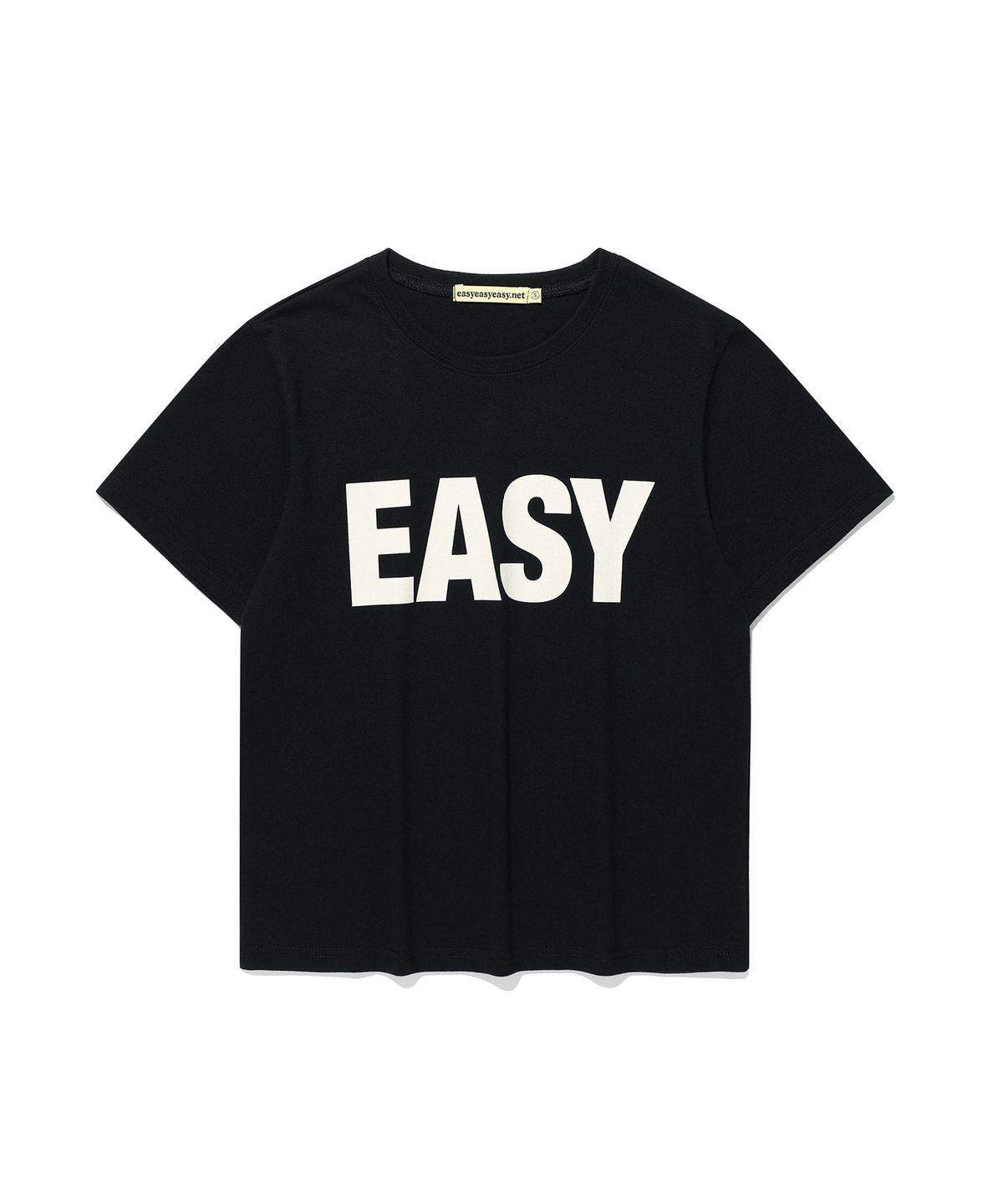 이지이지이지(EASYEASYEASY) Easy Basic Logo Tee Black
