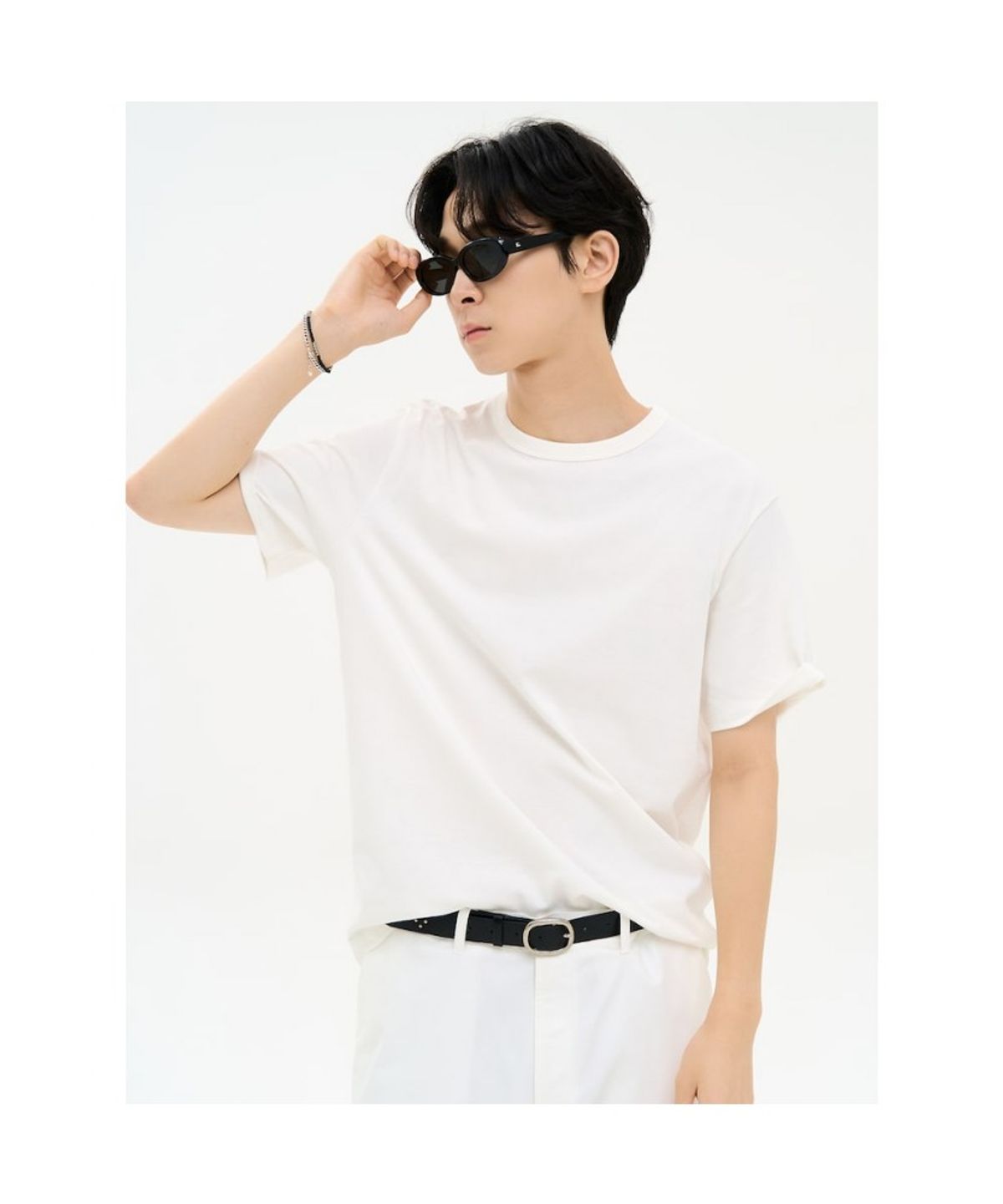 에잇세컨즈(8SECONDS) 데일리 베이직 반소매 티  화이트