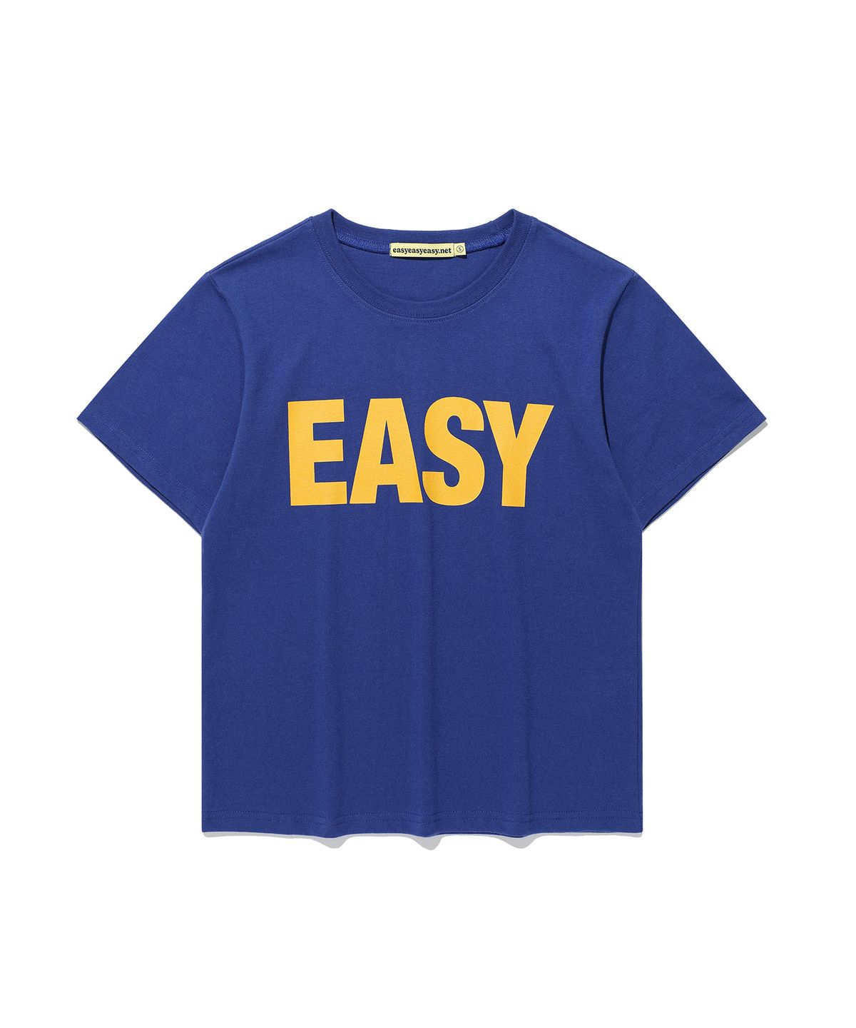 이지이지이지(EASYEASYEASY) Easy Basic Logo Tee Blue