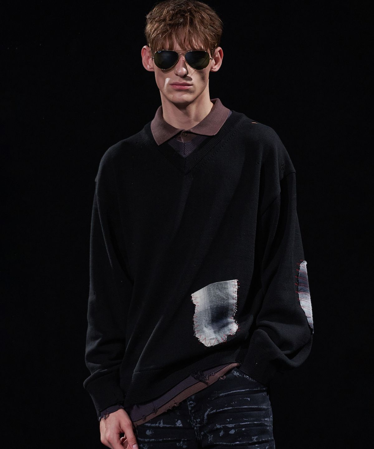 테이크이지(TAKEASY) [DMD] FRAME LD KNIT - Black