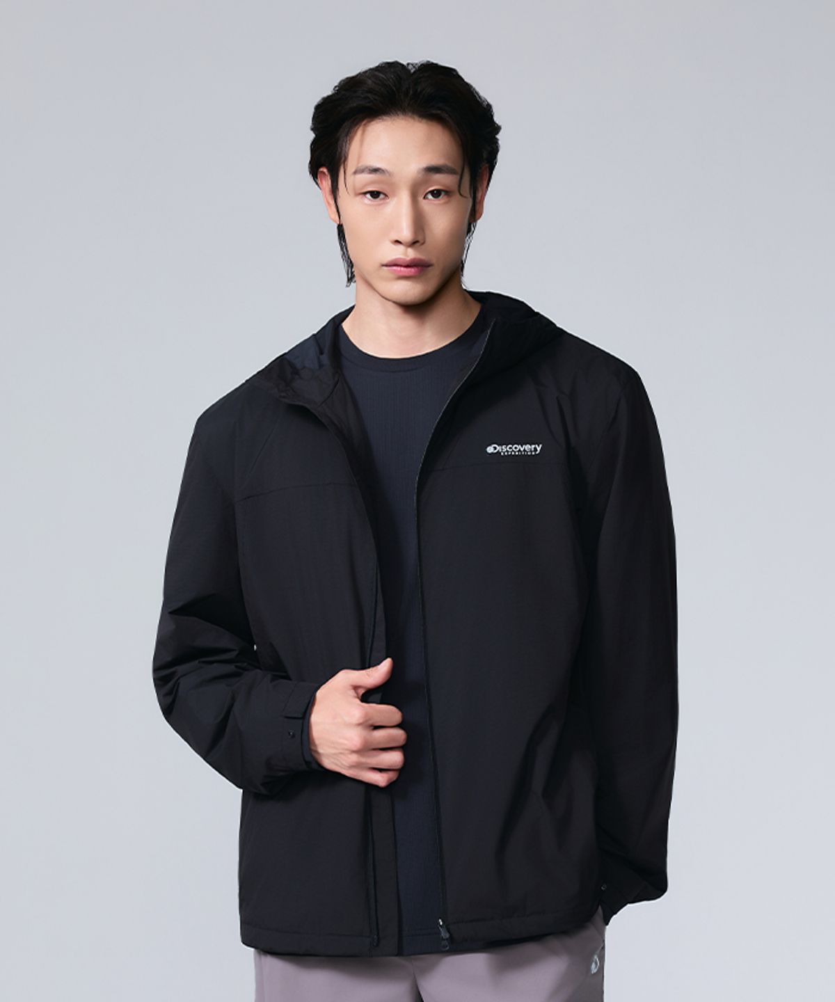 디스커버리 익스페디션(DISCOVERY EXPEDITION) 남성 경량 액티브 자켓 (BLACK)
