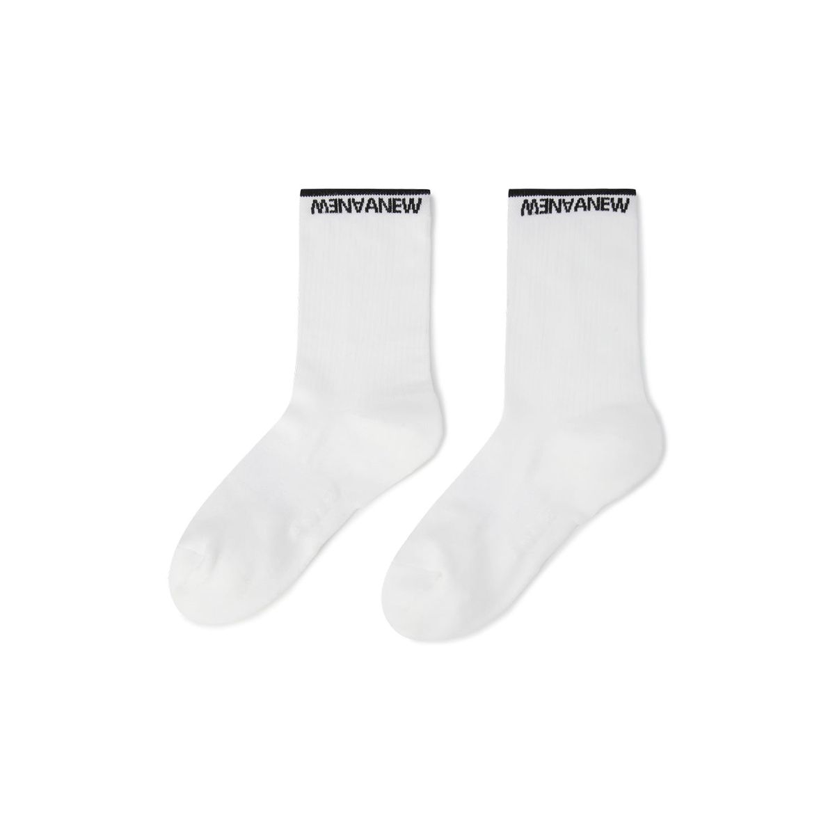 어뉴골프(ANEW GOLF) WOMEN BASIC MIDDLE SOCKS_WH