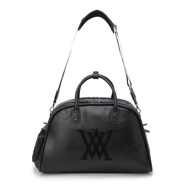 UNI VINTAGE LEATHER BOSTON BAG_BK
