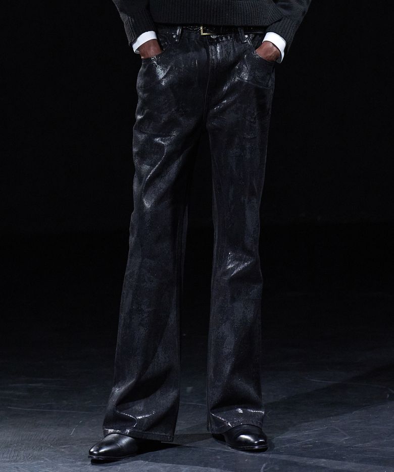 [DMD] PORTA Flare Denim - Waxed Black