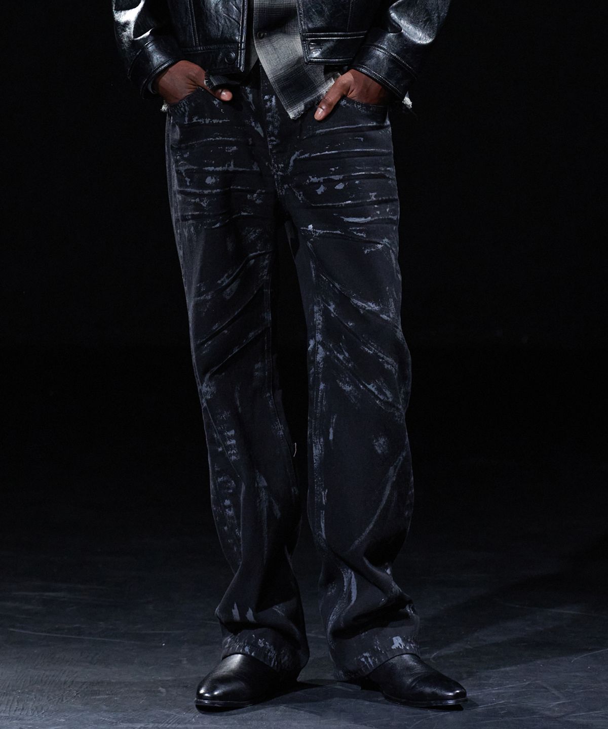 테이크이지(TAKEASY) [DMD] SHANE Straight Denim - Dusty Black