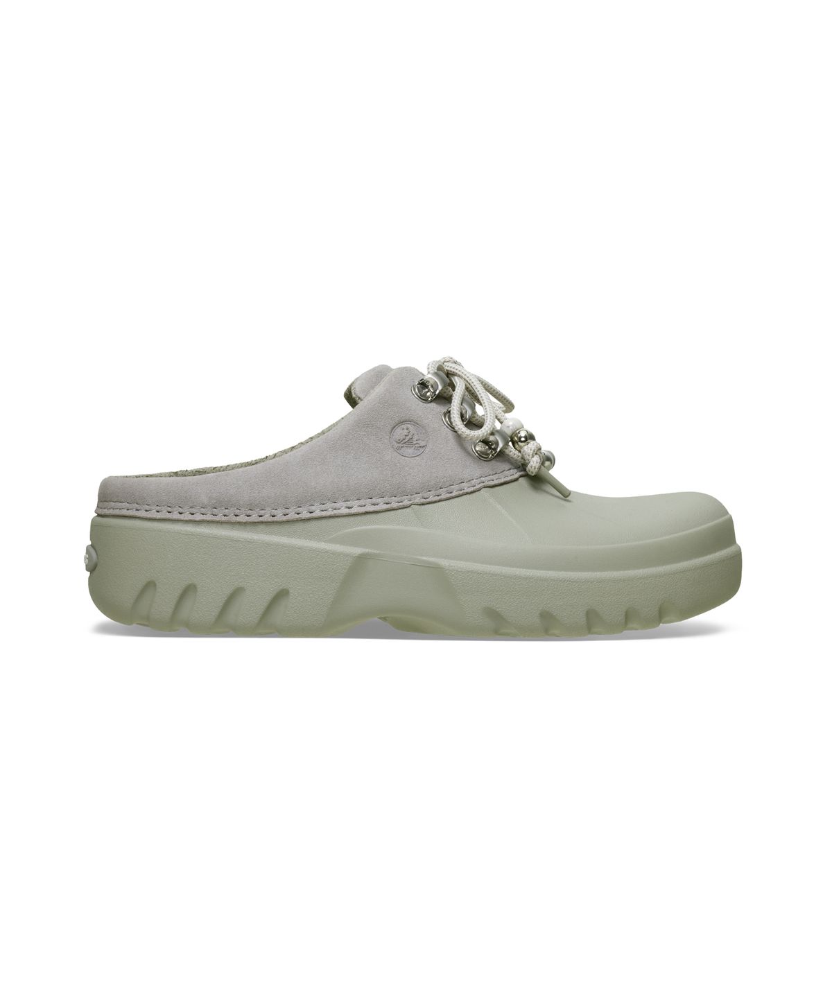 크록스(CROCS) 악셀 스웨이드 뮬 - 엘리펀트 / 214137-1LM