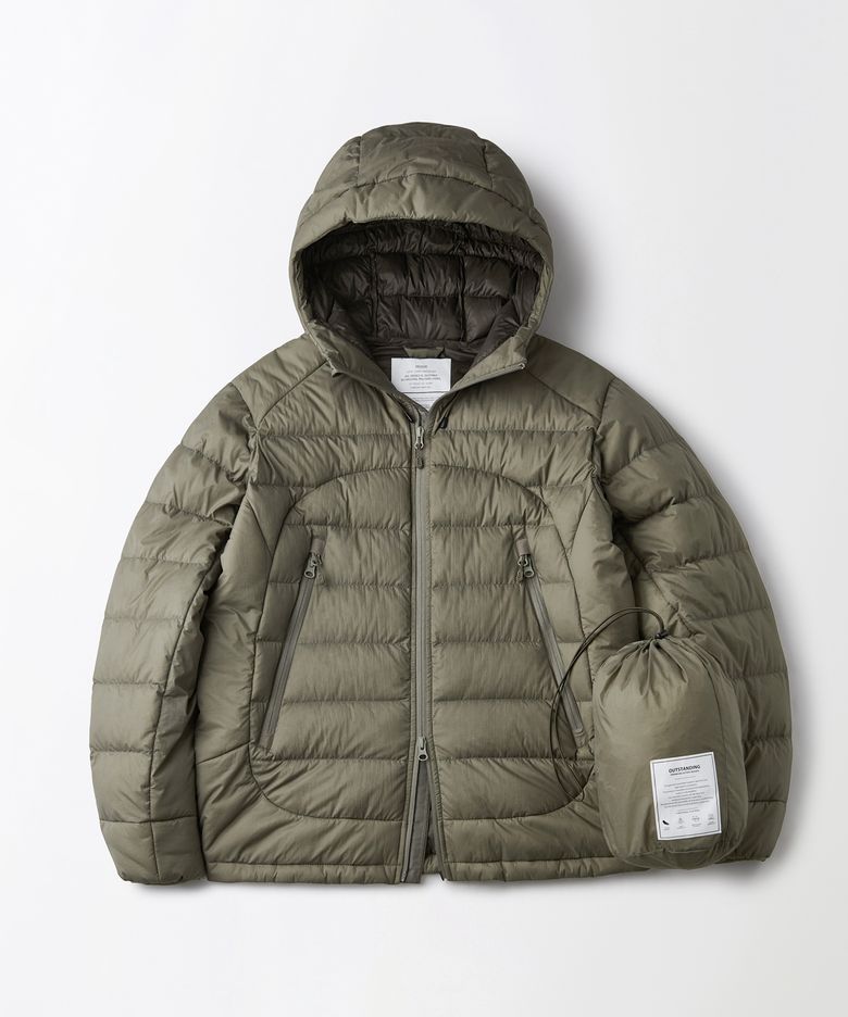 PCU FEATHERED DOWN JACKET_D.BEIGE