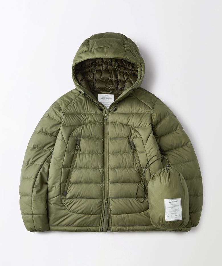 PCU FEATHERED DOWN JACKET_OLIVE