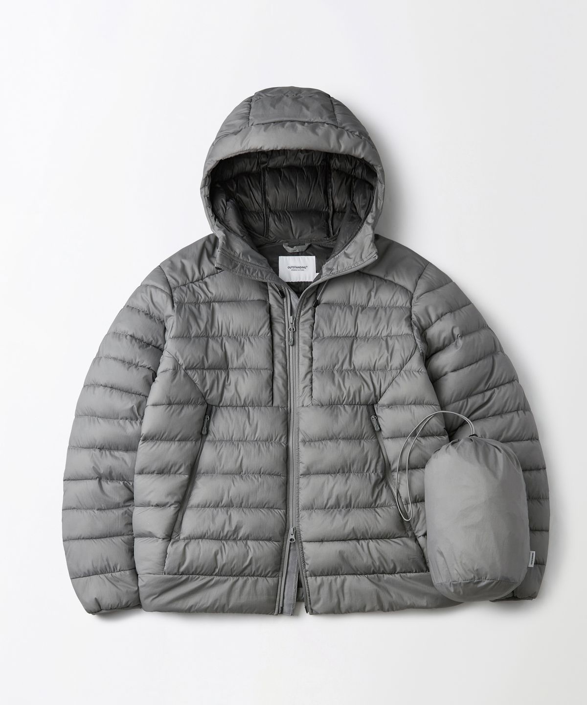 아웃스탠딩(OUTSTANDING) THERMORE CIRRUS PADDING JACKET_L.GRAY