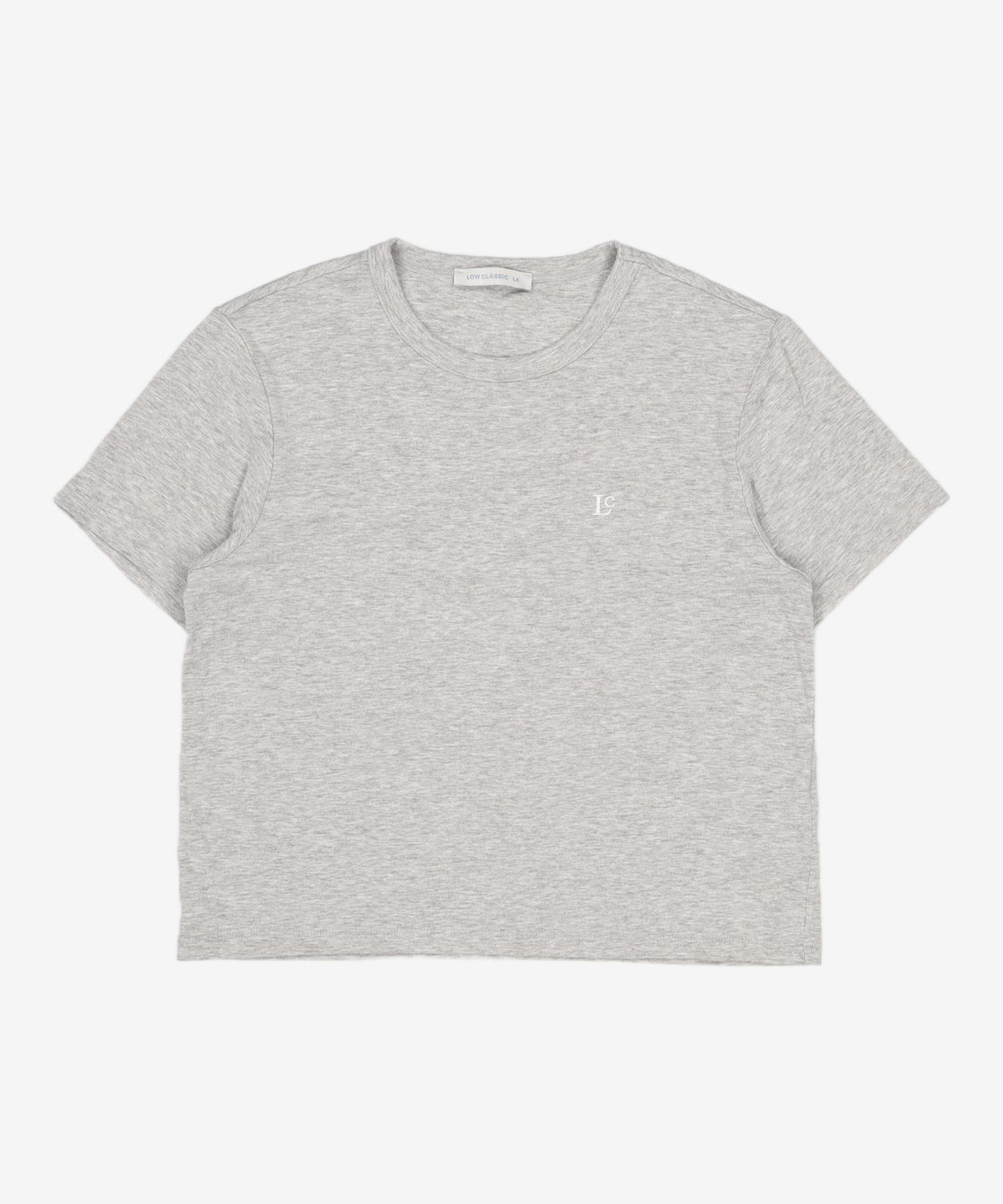 로우클래식(LOW CLASSIC) ORGANIC SILKET Lc MINI T-SHIRT_CHARCOAL_LC242_TS02CC L