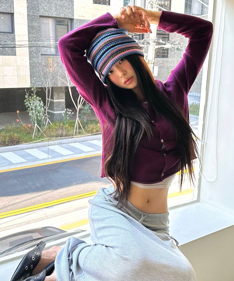 Daily Soft Roll Wool Cardigan_CTK275(Purple)