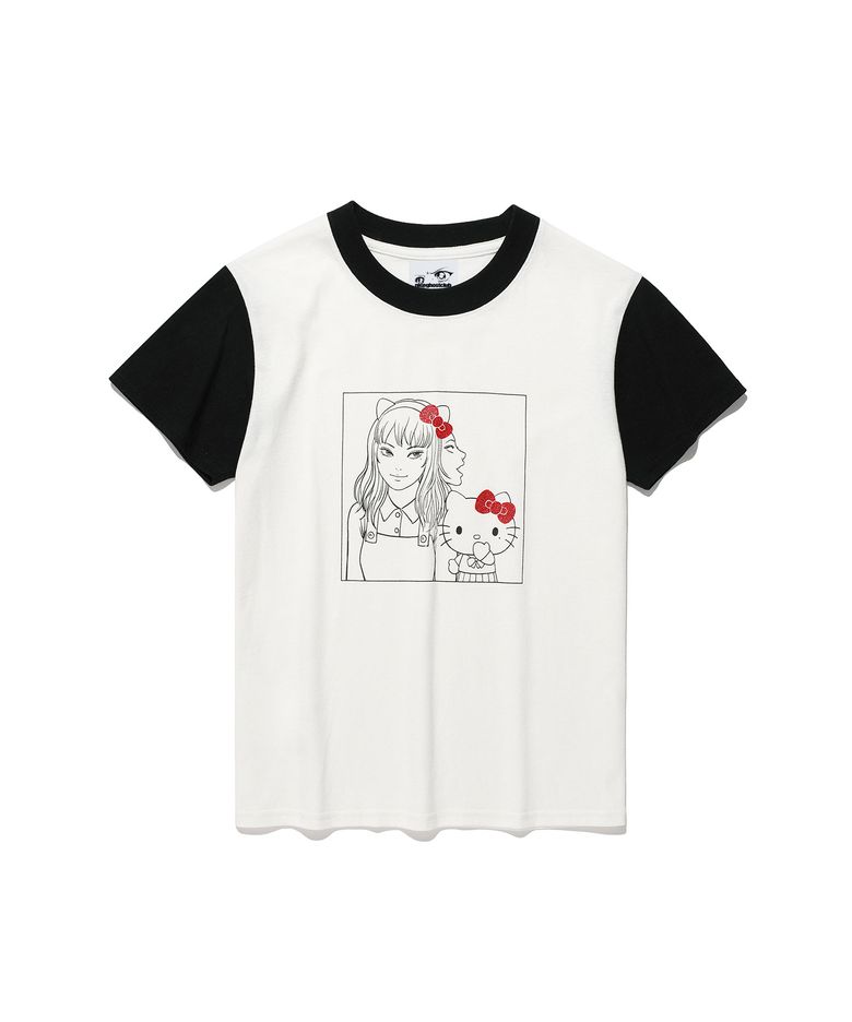 JS TOMIE HELLO KITTY MINI TEE_WHITE(NG2GMFT543G)