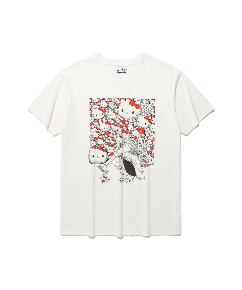 JS TOMIE HELLO KITTY TEE_WHITE(NG2GMUT540G)