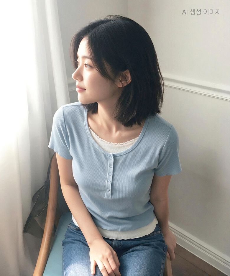 헨리넥 레이어드 반팔티 RMHWG38RT5