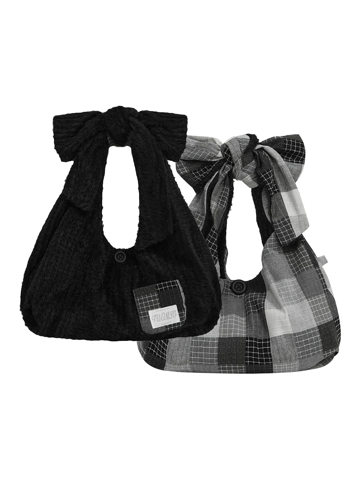뚜오미오(TUOMIO) PATCHWORK REVERSIBLE BAG [BLACK]