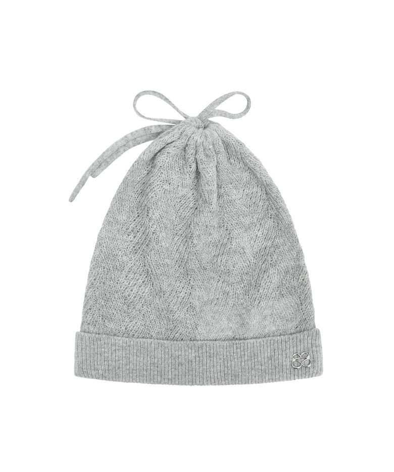 MULTIWAY WOOL KNIT BEANIE [HEATHER GREY]