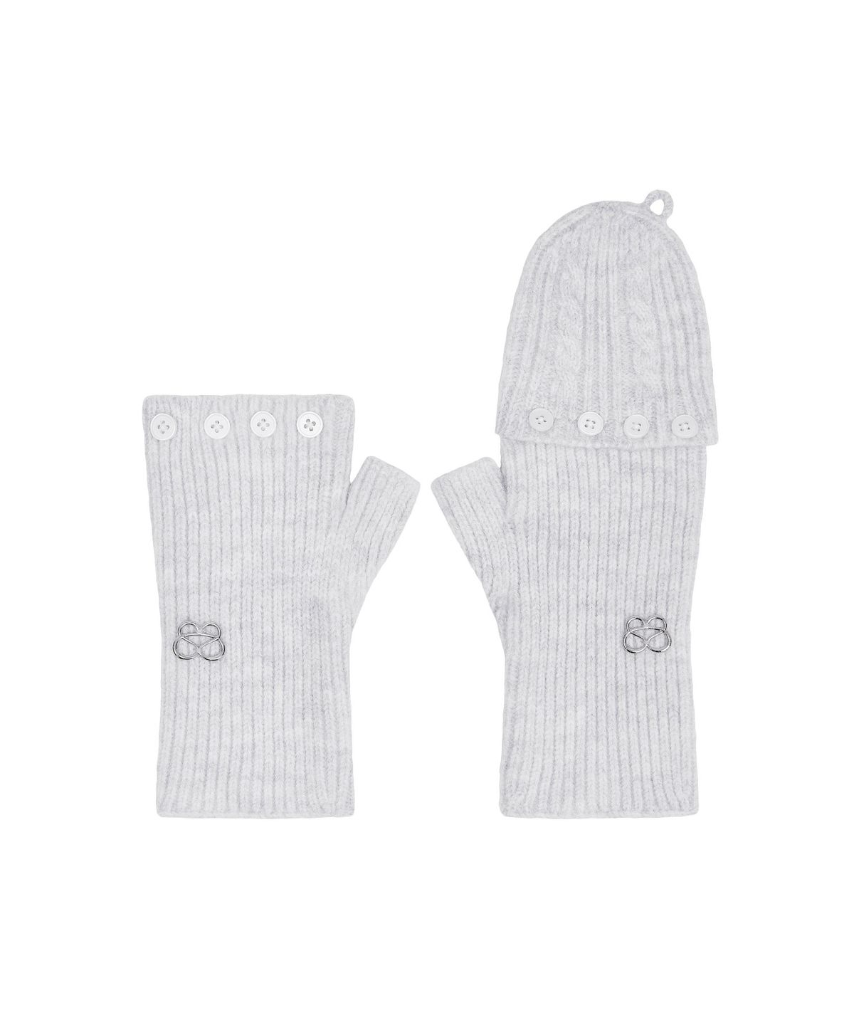 뚜오미오(TUOMIO) MULTIWAY KNIT GLOVES [HEATHER GREY]