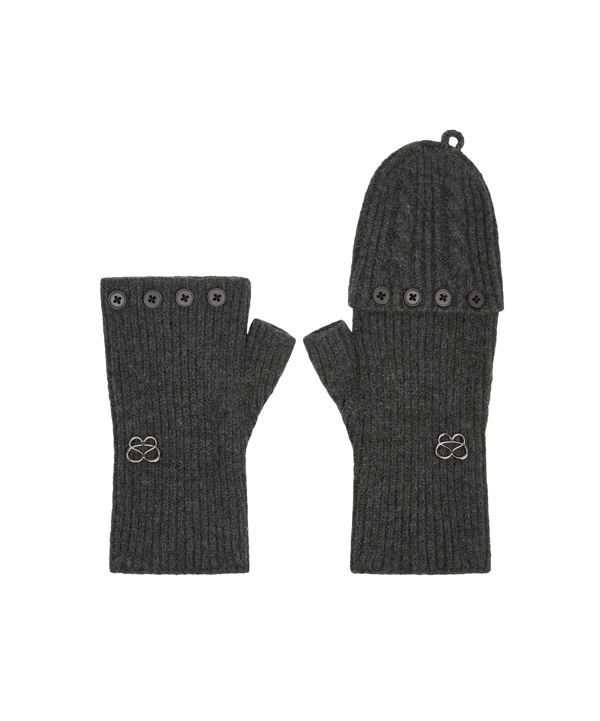 뚜오미오(TUOMIO) MULTIWAY KNIT GLOVES [CHARCOAL]