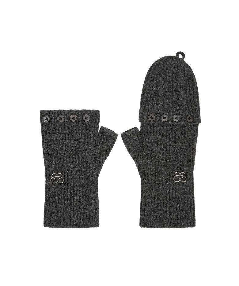 MULTIWAY KNIT GLOVES [CHARCOAL]