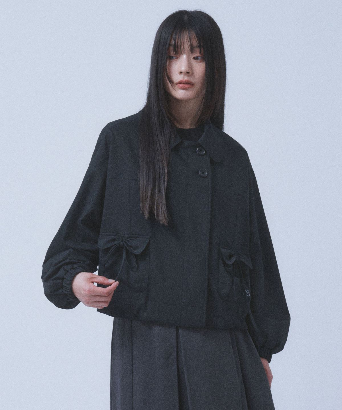 뚜오미오(TUOMIO) RIBBON POCKET JACKET [BLACK]
