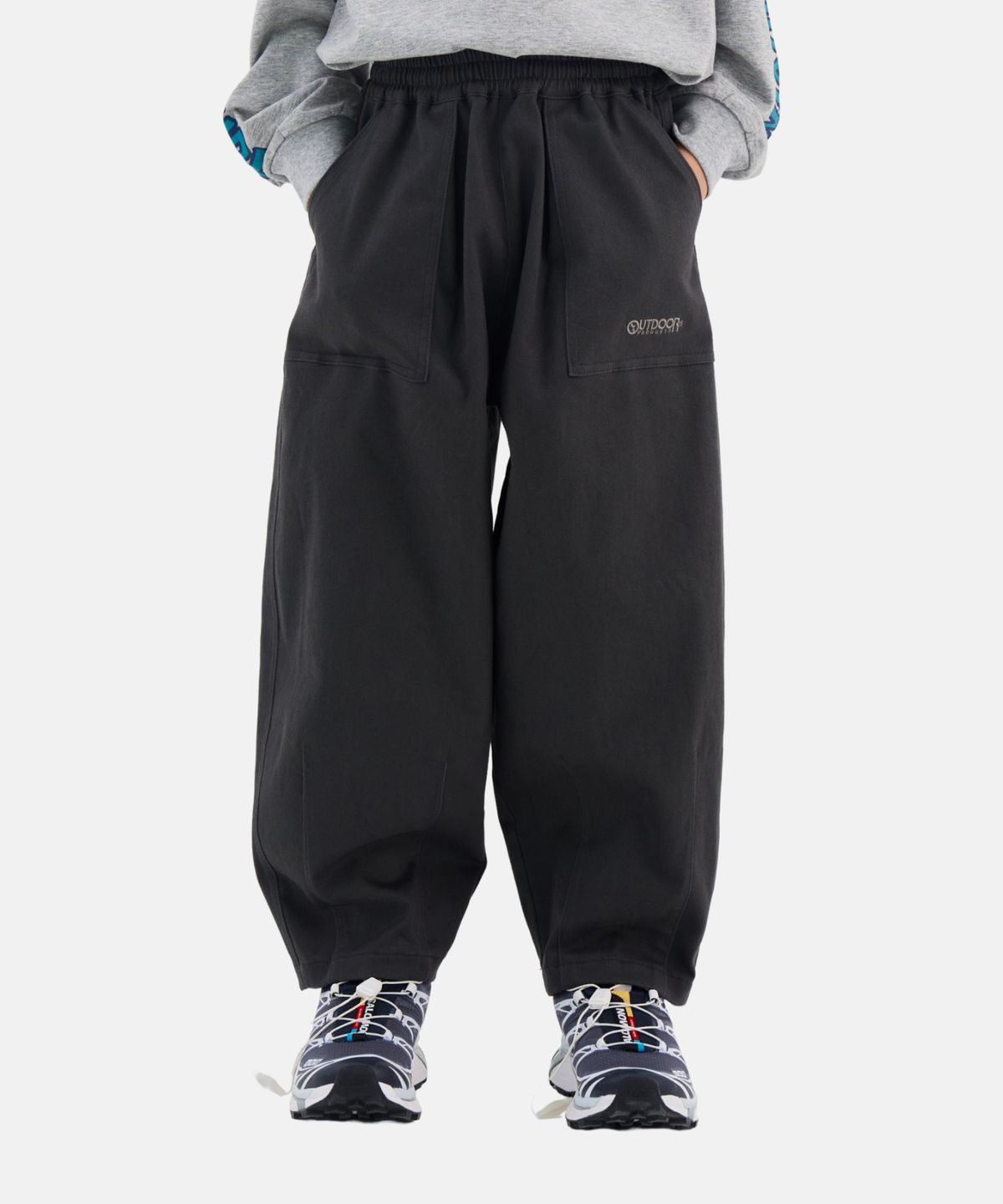 아웃도어 프로덕츠 키즈(OUTDOOR PRODUCTS KIDS) 세미배기 우븐팬츠 (차콜) OD263BPT05_CHC