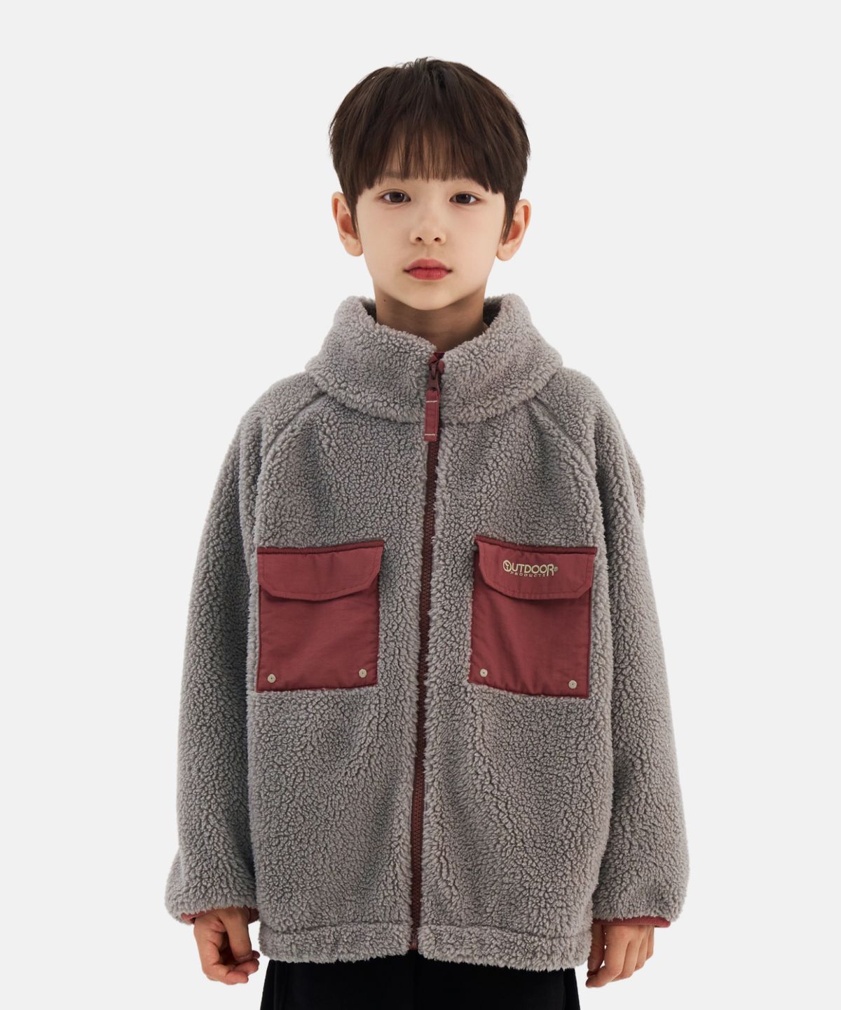 아웃도어 프로덕츠 키즈(OUTDOOR PRODUCTS KIDS) 덤블 플리스 자켓 (차콜) OD263OJK04_CHC