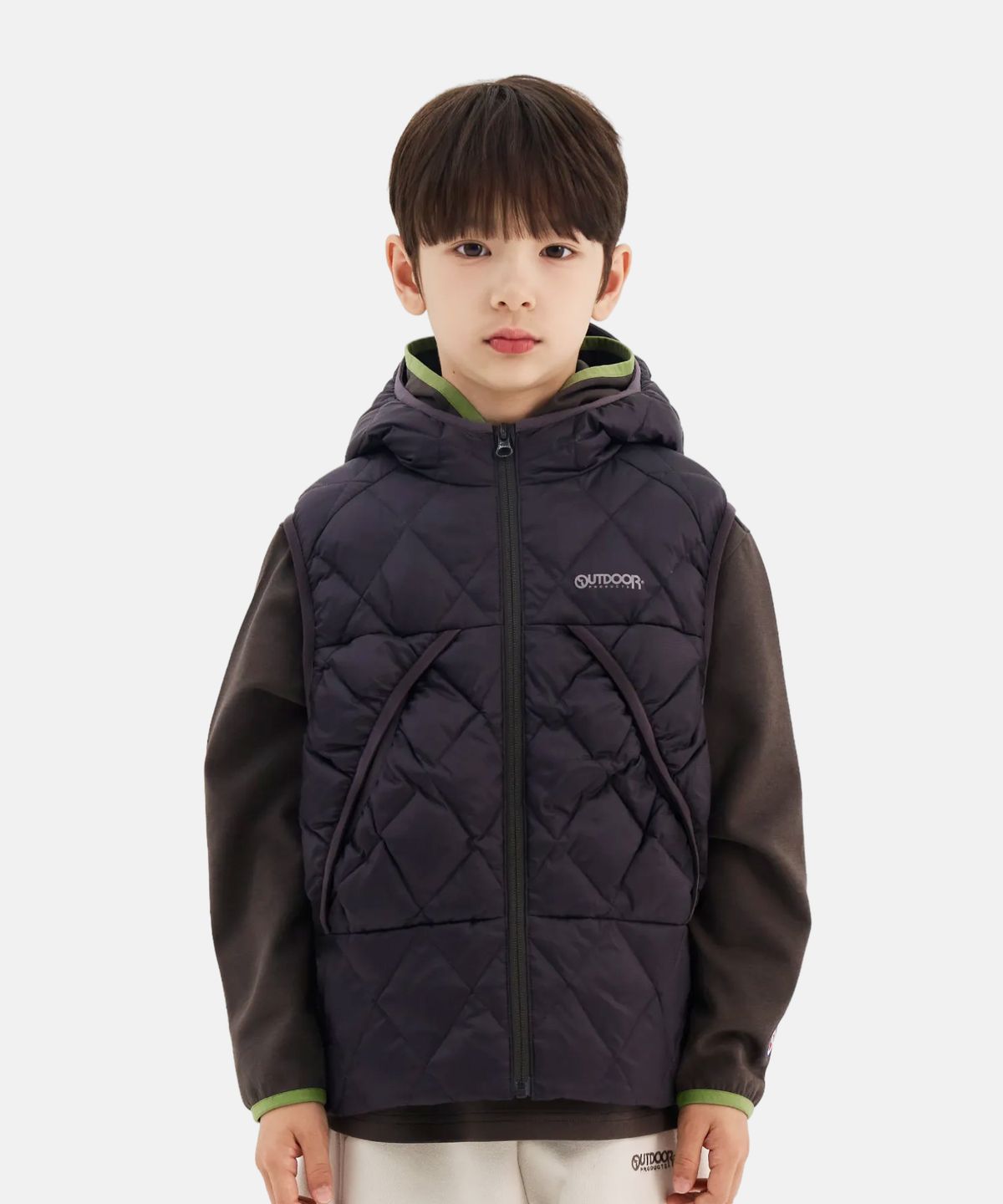 아웃도어 프로덕츠 키즈(OUTDOOR PRODUCTS KIDS) 경량 다운베스트 (차콜) OD263OVT03_CHC