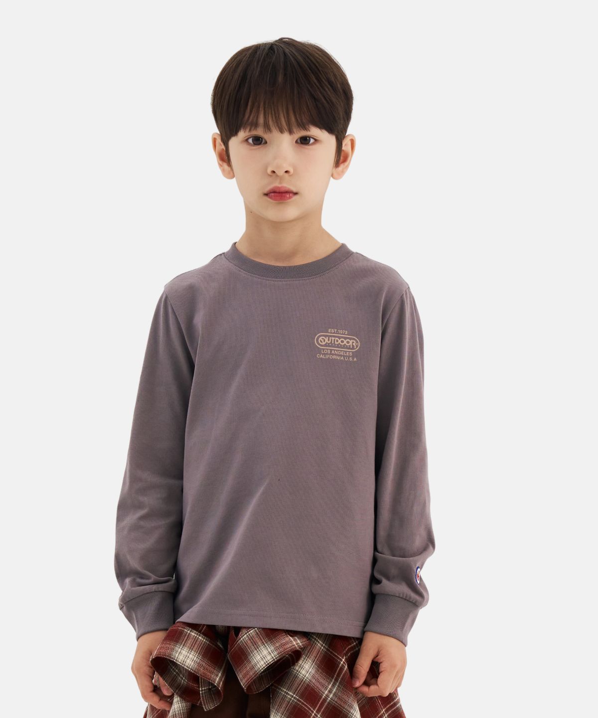 아웃도어 프로덕츠 키즈(OUTDOOR PRODUCTS KIDS) 베어 백그래픽 긴팔티 (그레이) OD263ILS09_GRY