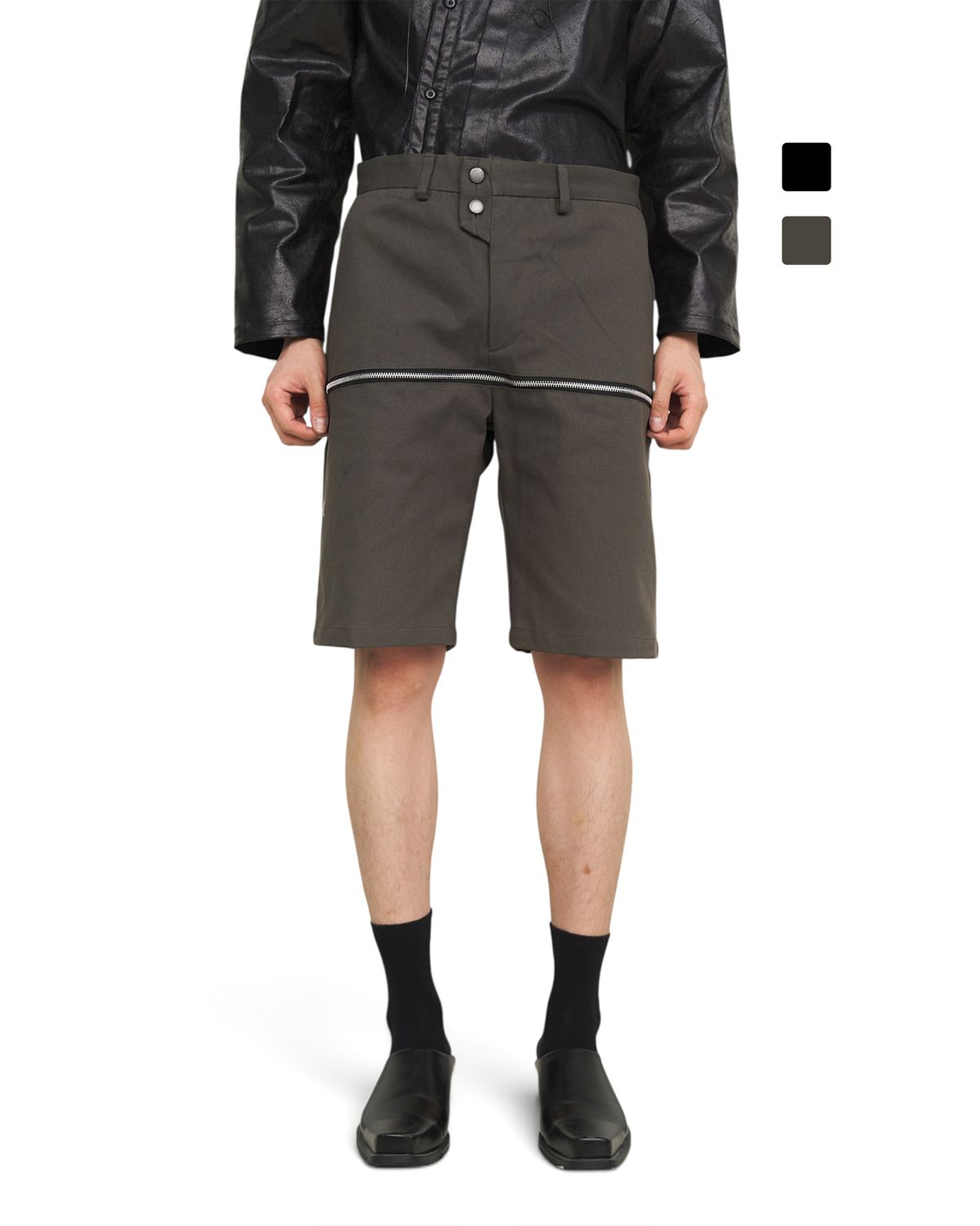 뭉제르(MOONGER) Zip Detail Shorts
