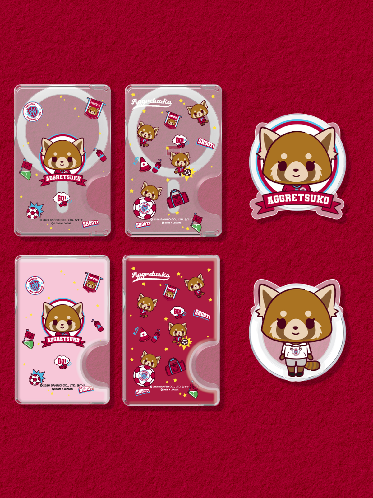 디자인스킨(DESIGNSKIN) [그래픽마켓] 마그넷 악세사리-K리그X산리오캐릭터즈-용인FC