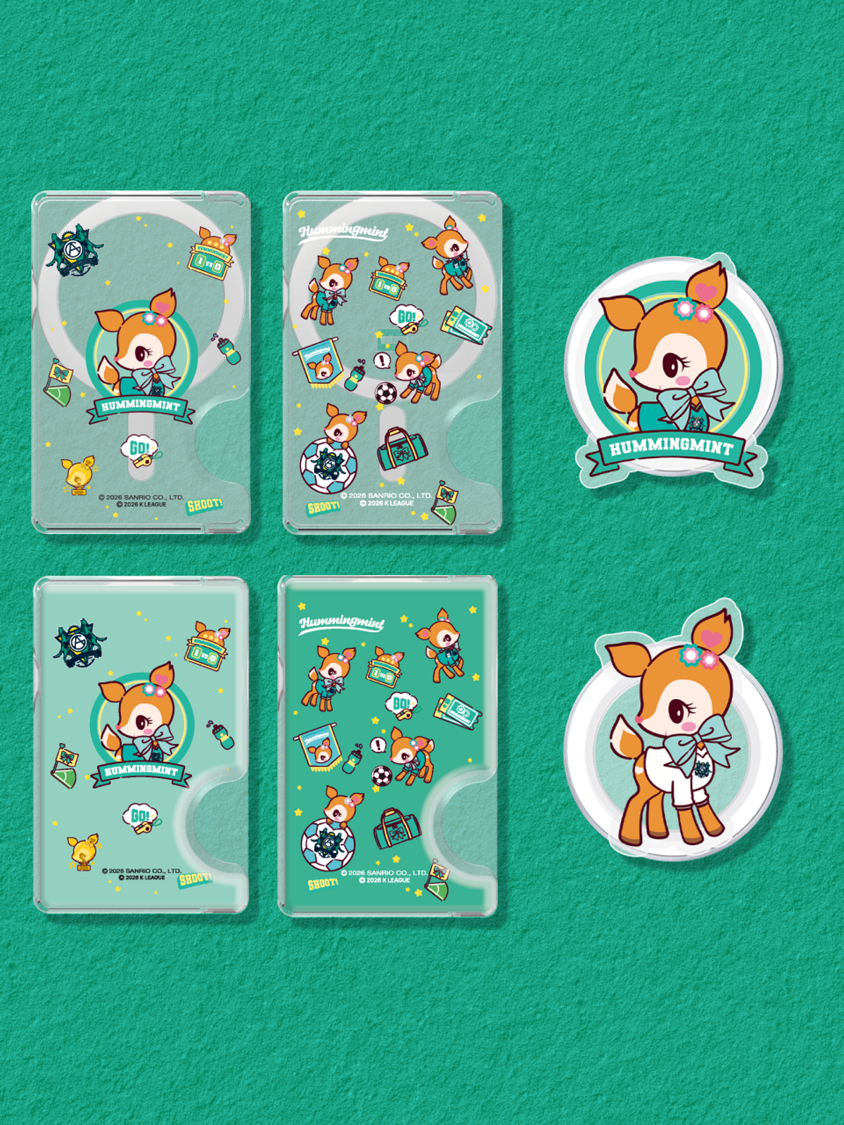 디자인스킨(DESIGNSKIN) [그래픽마켓] 마그넷 악세사리-K리그X산리오캐릭터즈-안산그리너스FC