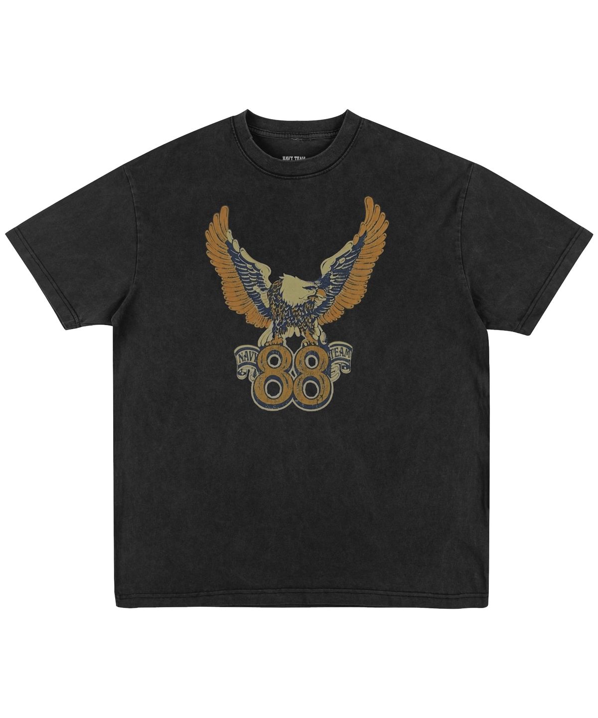 네이비팀(NAVYTEAM) NT88 피그먼트 반팔 티셔츠(4color)