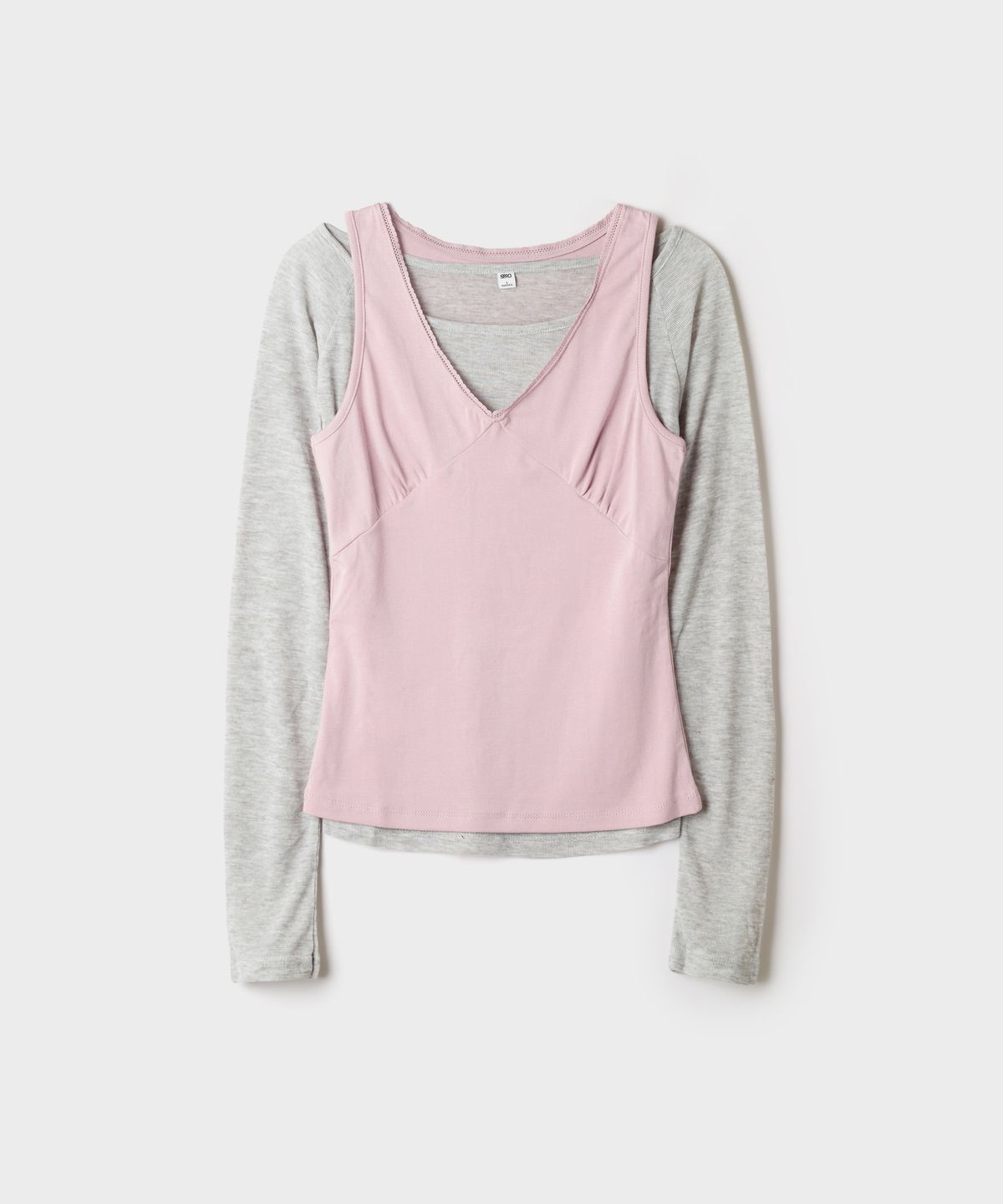 스파오(SPAO) 나시 레이어드 긴팔티_SPLWG49G07