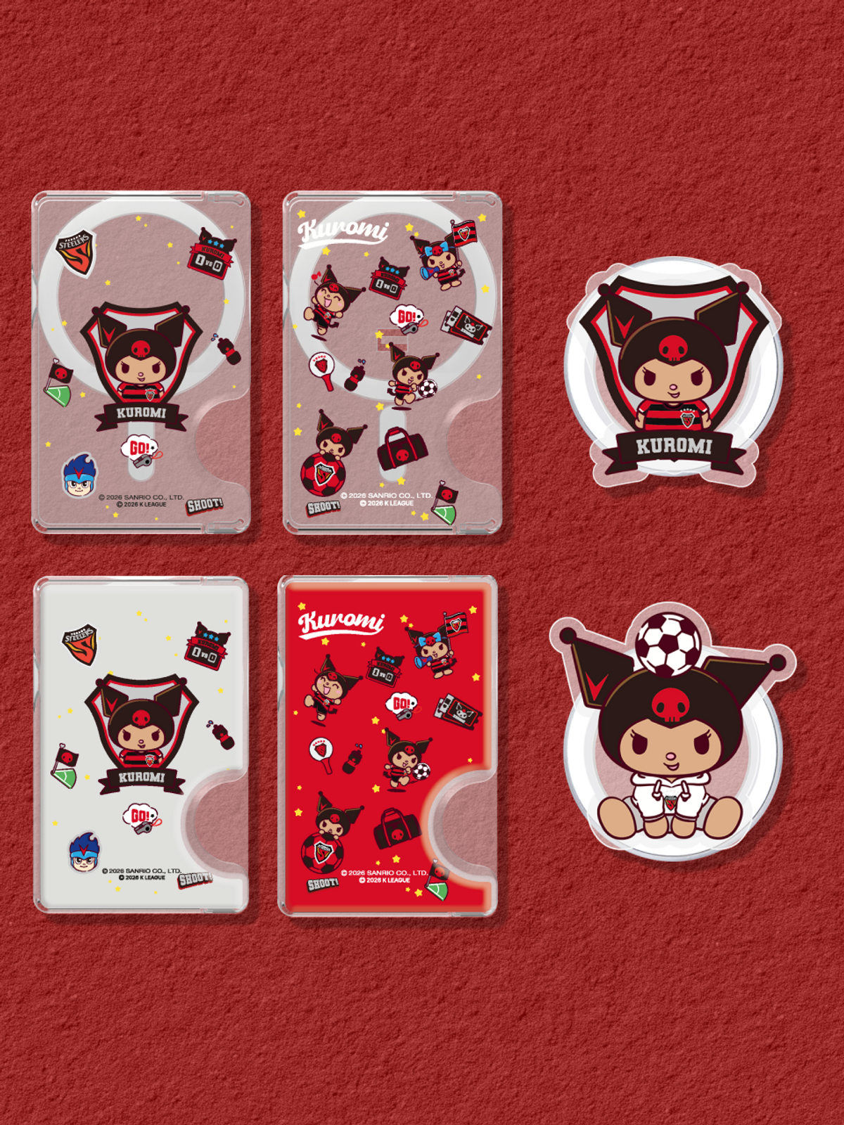 디자인스킨(DESIGNSKIN) [그래픽마켓] 마그넷 악세사리-K리그X산리오캐릭터즈-포항스틸러스