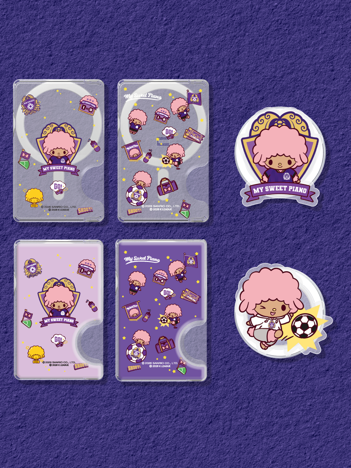 디자인스킨(DESIGNSKIN) [그래픽마켓] 마그넷 악세사리-K리그X산리오캐릭터즈-FC안양