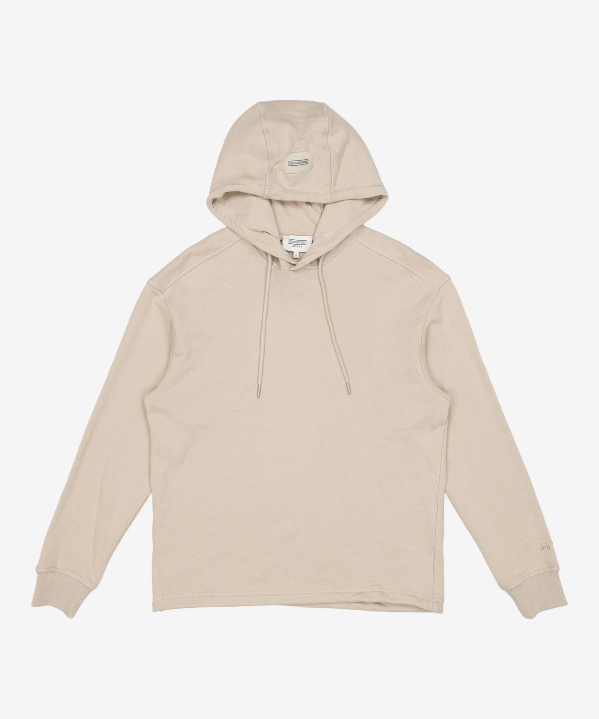 브롬톤 런던(BROMPTON LONDON) ORGANIC TERRY HOODIE - GRAY BEIGE (P241UHD406) S